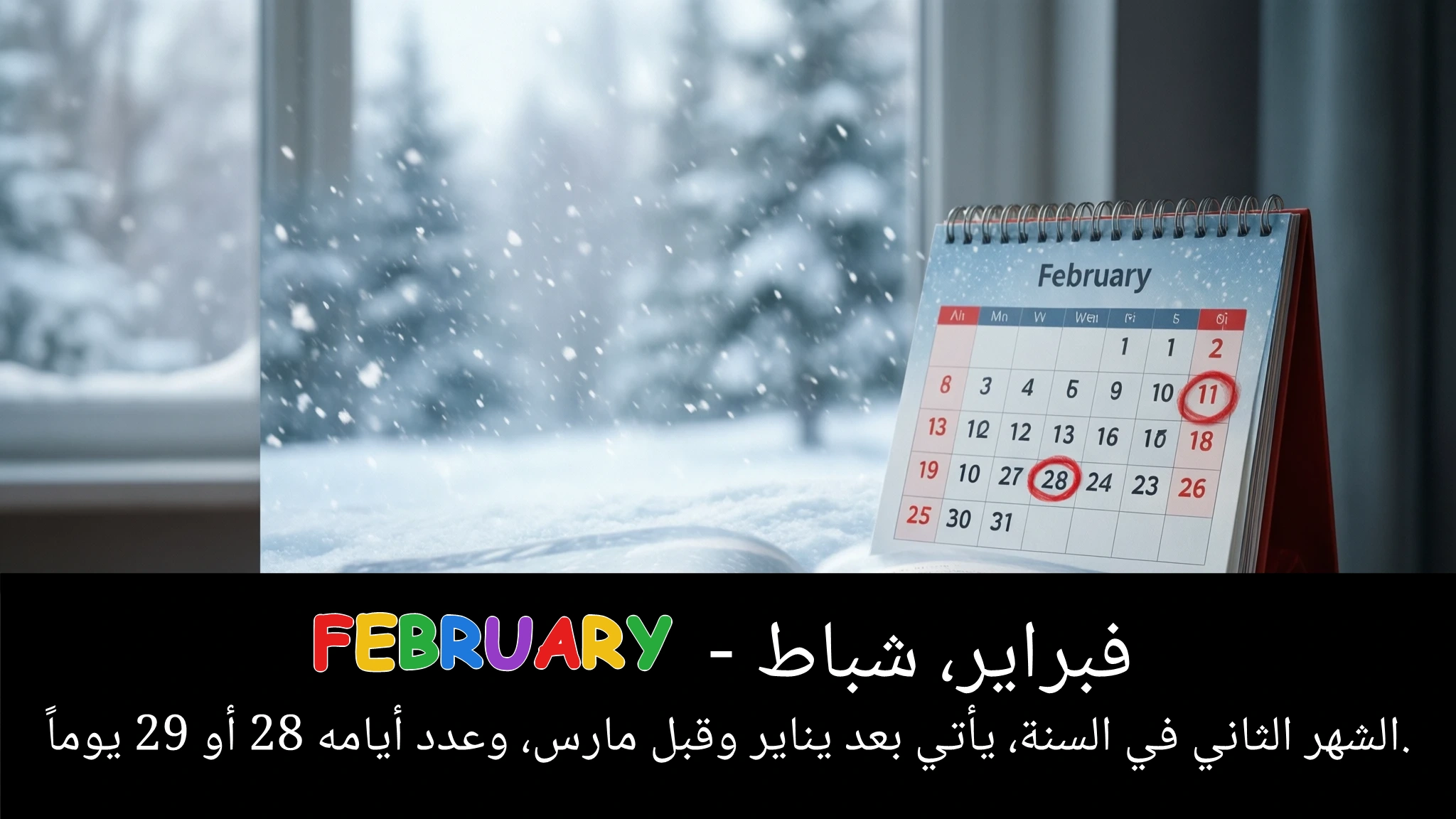 Arabic Illustration for February